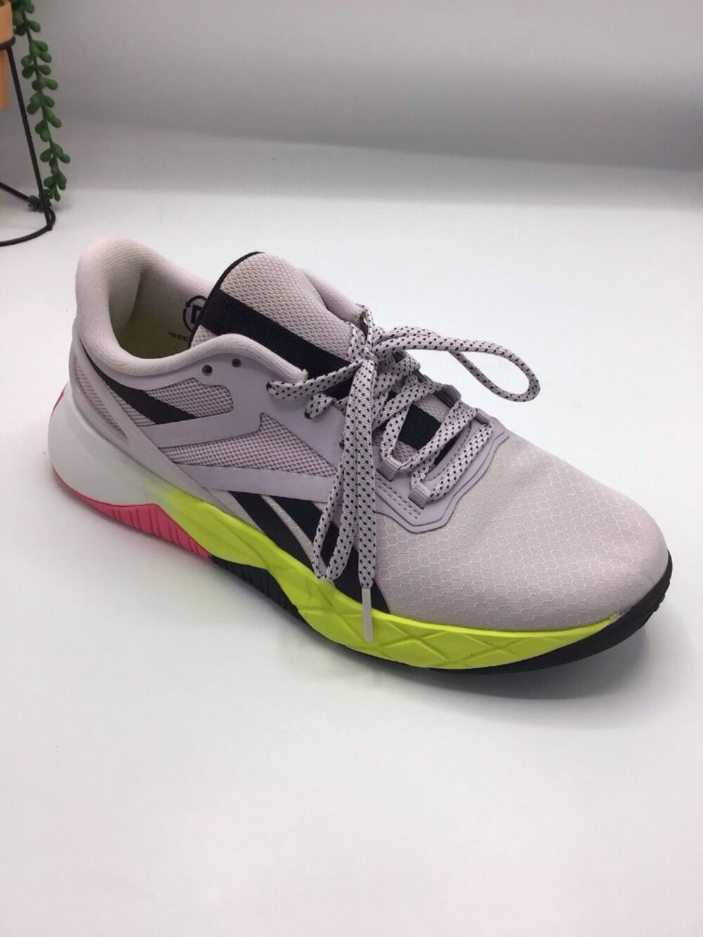Reebok Nanoflex TR Womens Glow Black Atomic Pink Training Shoes Size 8